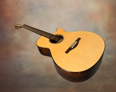 Rasmussen C-13 Brazilian rosewood guitar micro top bevel