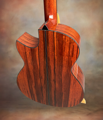 Rasmussen Madagascar rosewood model C cutaway guitar back