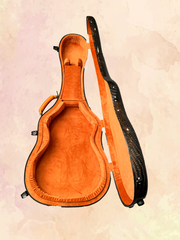 Rasmussen Madagascar rosewood model C cutaway guitar Case interior