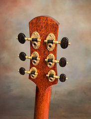 Rasmussen Madagascar rosewood model C cutaway guitar back of headstock