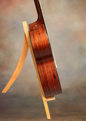 Rasmussen Madagascar rosewood model C cutaway guitar side