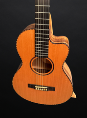 Ryan Abbey Parlor guitar with Cedar top