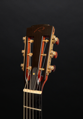 Ryan Abbey Parlor guitar with slotted headstock