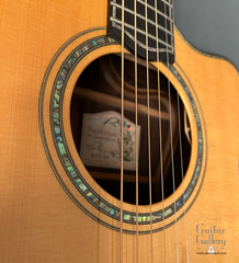 Ryan Signature Series Nightingale guitar abalone rosette detail