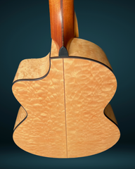 Lowden S35J-X custom Quilted Maple guitar back