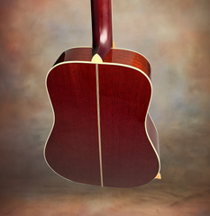 Santa Cruz 1934 D mahogany guitar vintage back