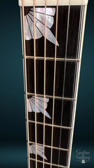 Santa Cruz Art Deco model F guitar fretboard
