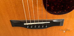 Santa Cruz Art Deco model F guitar bridge