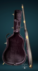 Santa Cruz Art Deco model F guitar case interior