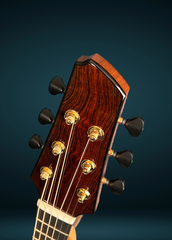 Strahm 00c Brazilian rosewood guitar headstock