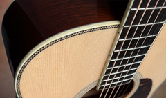 Santa Cruz 1934 D mahogany guitar with herringbone top trim