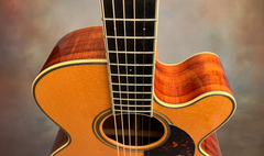 Santa Cruz F Koa guitar venetian cutaway