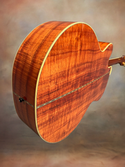 Santa Cruz F Koa guitar multi colored back stripe