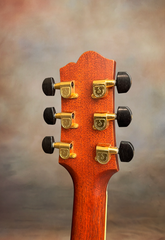 Santa Cruz F Koa guitar back of headstock
