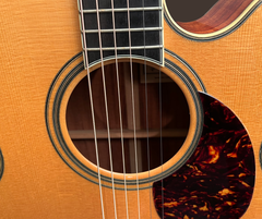 Santa Cruz F Koa guitar multi ring rosette