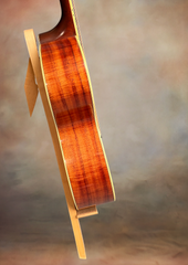 Santa Cruz F Koa guitar side view
