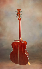 Santa Cruz OM #6344 mahogany guitar full back view