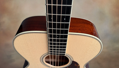 Santa Cruz OM #6344 mahogany guitar ebony fretboard