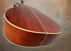 Santa Cruz OM #6344 mahogany guitar ivoroid bindings