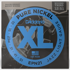 D'Addario Jazz Light Electric Guitar Strings EPN21