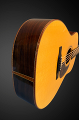 Sexauer FT-000-D Brazilian rosewood guitar end view