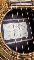 Stehr Auditorium guitar interior signed label