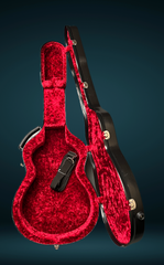Strahm 00c Brazilian rosewood guitar case Red interior