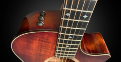 Taylor custom All Koa GA guitar ebony fretboard with inlays