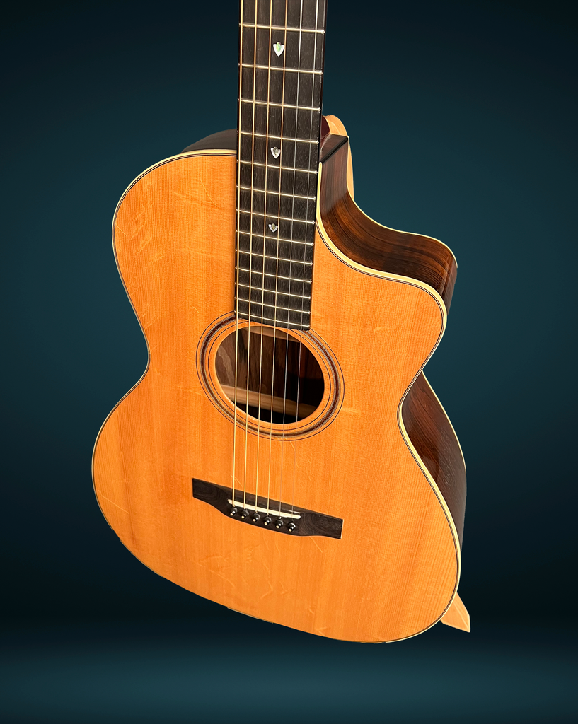 Brazilian rosewood Tippin guitar bearclaw spruce top