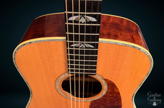 Tippin Art Deco TREE Mahogany guitar fretboard inlay