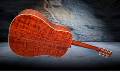 Tippin Art Deco TREE Mahogany guitar glam shot back