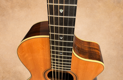 Tippin 000-12 fret Brazilian rosewood guitar ebony fretboard