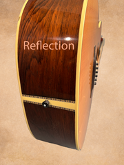 Tippin 000-12 fret Brazilian rosewood guitar end graft
