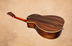 Tippin 000-12 fret Brazilian rosewood guitar glam shot back