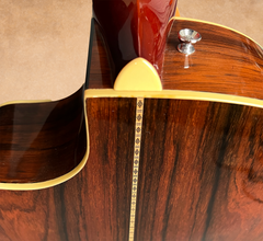 Tippin 000-12 fret Brazilian rosewood guitar back center strip