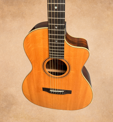 Tippin 000-12 fret Brazilian rosewood guitar bear claw spruce top