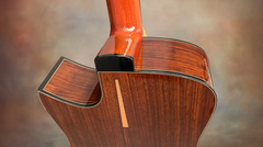 Tom Sands model L Malaysian Blackwood guitar heel