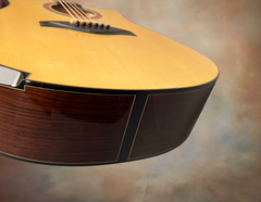 Tom Sands model L Malaysian Blackwood guitar end graft