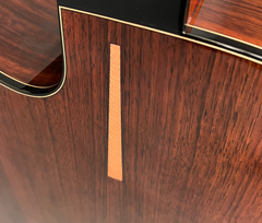 Tom Sands model S Malaysian Blackwood guitar decorative back inlay