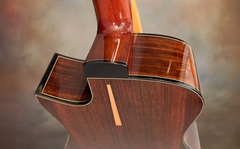 Tom Sands model S Malaysian Blackwood guitar heel