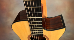 Tom Sands model S Malaysian Blackwood guitar fretboard