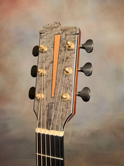 Tom Sands model S Malaysian Blackwood guitar headstock