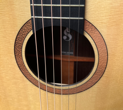Tom Sands model S Malaysian Blackwood guitar rosette