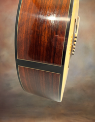 Tom Sands model S Malaysian Blackwood guitar end graft