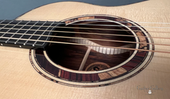 Vines SL cocobolo guitar interior detail
