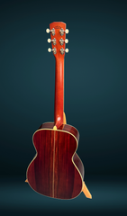 Kim Walker 0-14 Brazilian rosewood guitar full back view