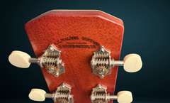 Kim Walker 0-14 Brazilian rosewood guitar back of headstock detail