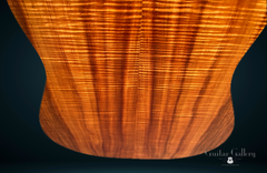 Webber koa dreadnought guitar low back
