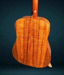 Webber koa dreadnought guitar back