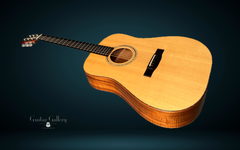 Webber koa dreadnought guitar glam shot top